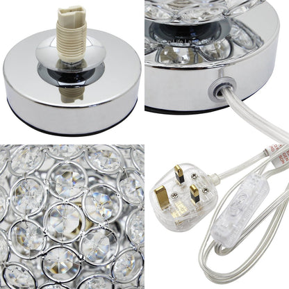 Modern Retro Crystal Ball Table Lamp with G9 LED WW/CW/Red/Blue - Energy Light Bulbs - Free delivery on all orders