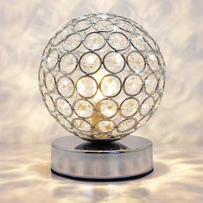 Modern Retro Crystal Ball Table Lamp with G9 LED WW/CW/Red/Blue - Energy Light Bulbs - Free delivery on all orders