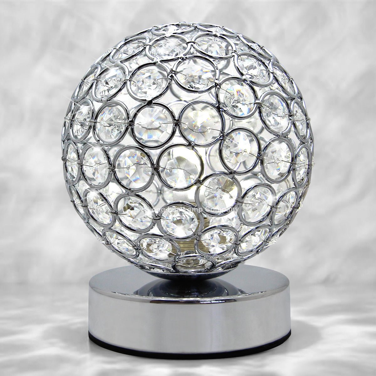 Modern Retro Crystal Ball Table Lamp with G9 LED WW/CW/Red/Blue - Energy Light Bulbs - Free delivery on all orders