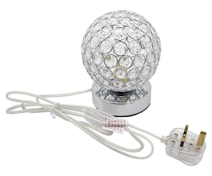Modern Retro Crystal Ball Table Lamp with G9 LED WW/CW/Red/Blue - Energy Light Bulbs - Free delivery on all orders