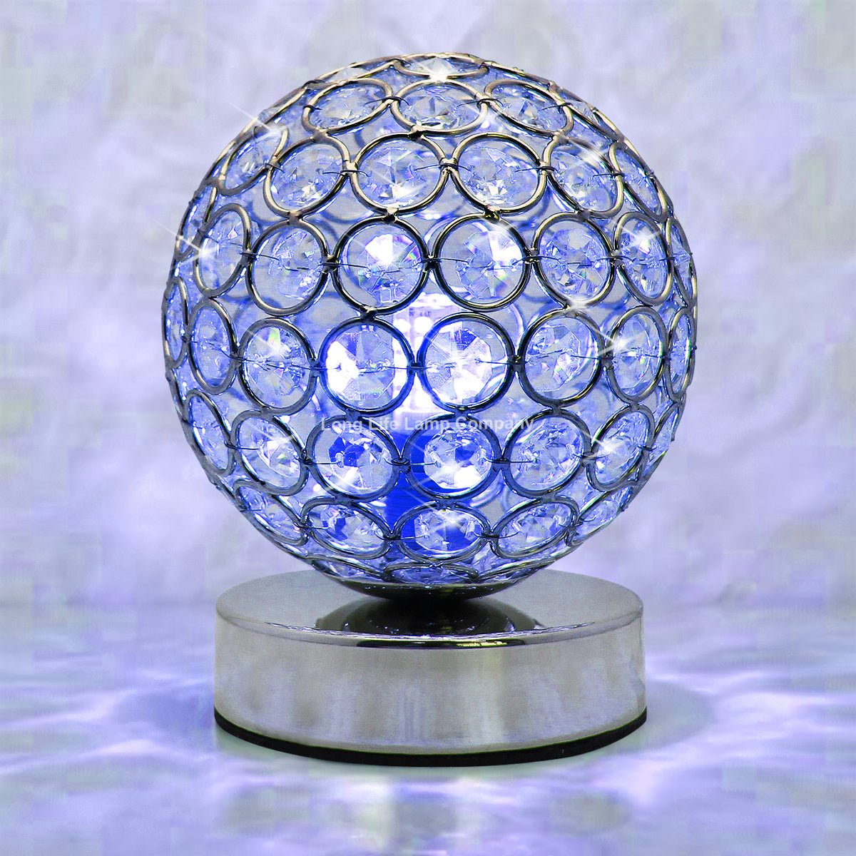 Modern Retro Crystal Ball Table Lamp with G9 LED WW/CW/Red/Blue - Energy Light Bulbs - Free delivery on all orders
