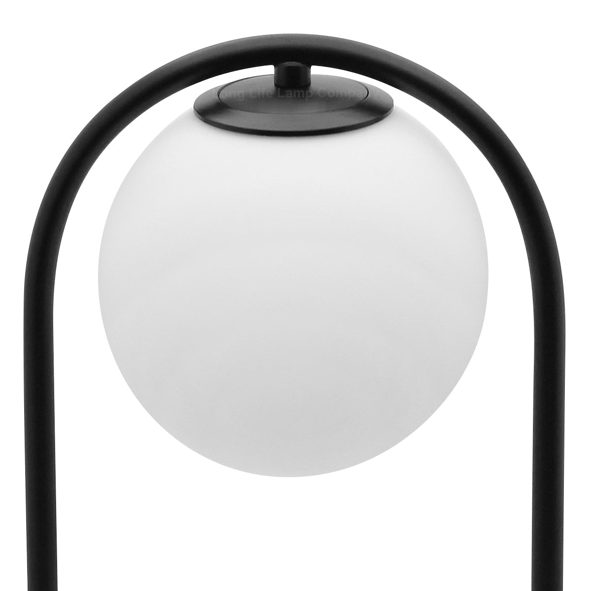Modern Retro Opaque Globe Black Table Lamp - Energy Light Bulbs - Free delivery on all orders