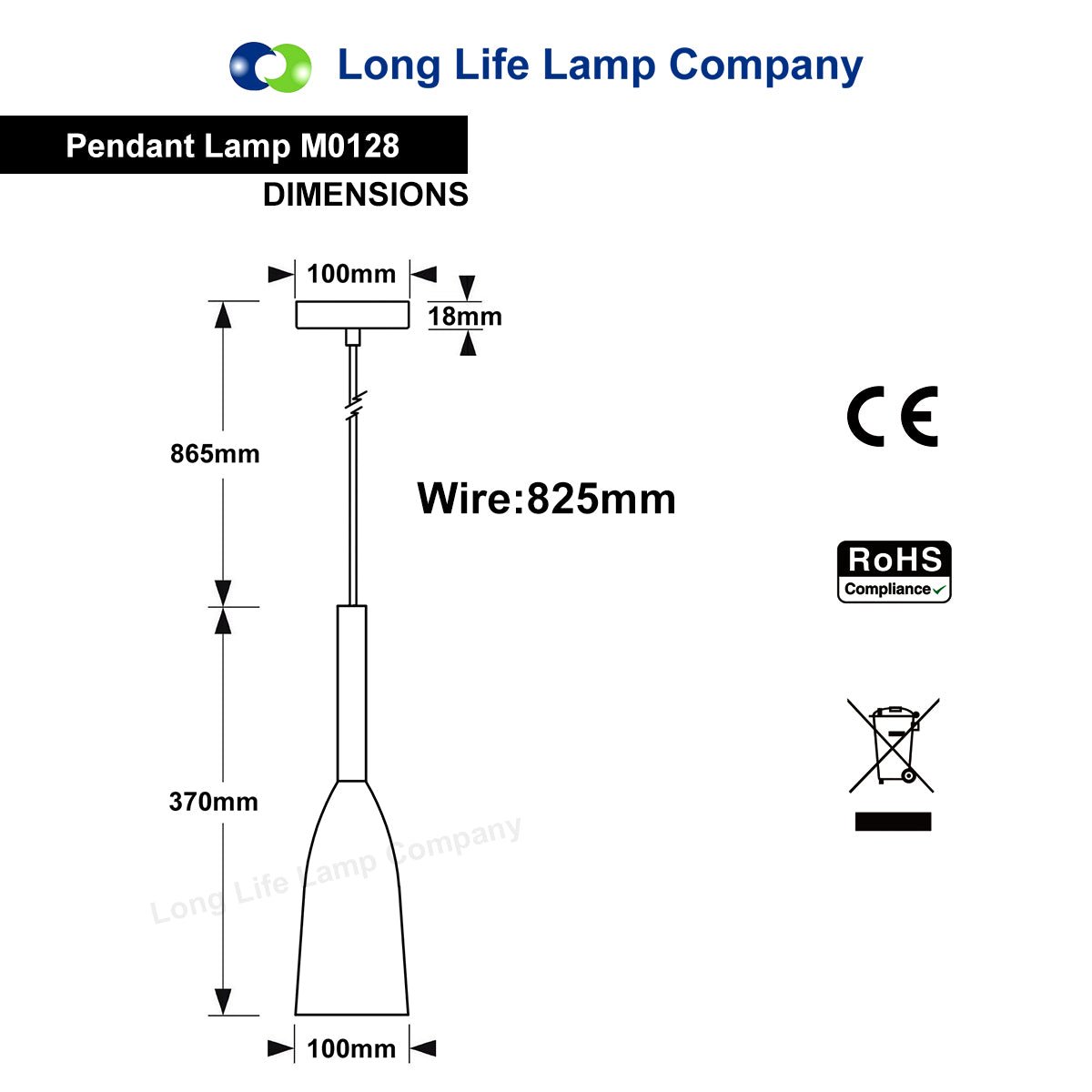 Modern Scone Ceiling Pendant Light Black Metal Slim Lampshade Contemporary M0128 with 7w E14 Candle CW - Free delivery on all orders