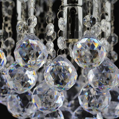 Modern Small Round Chandelier Reflective Base - Energy Light Bulbs - Free delivery on all orders