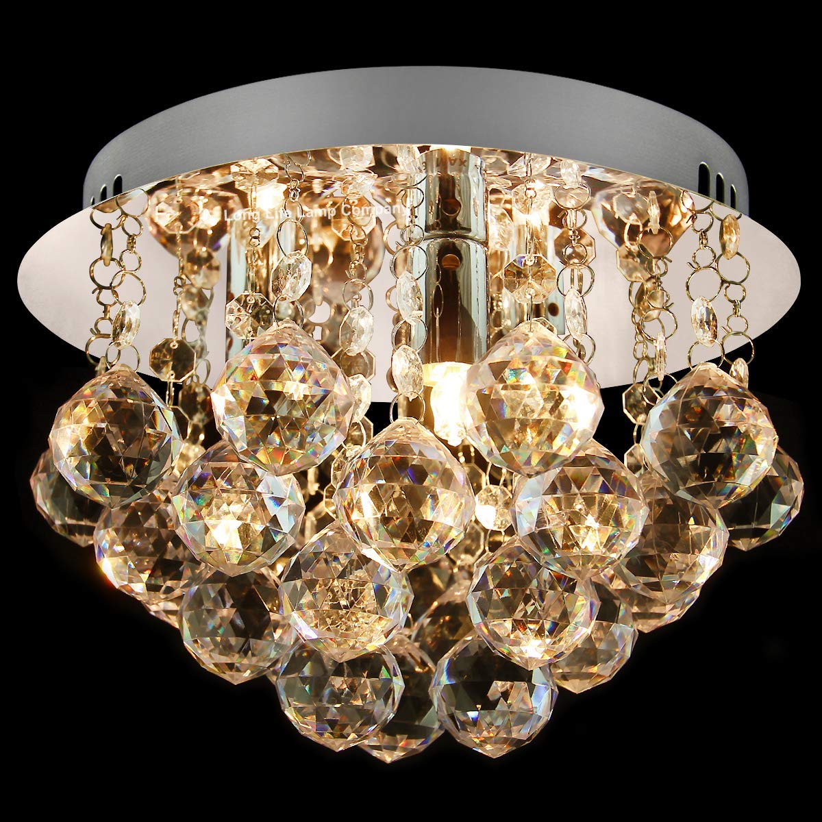 Modern Small Round Chandelier Reflective Base - Energy Light Bulbs - Free delivery on all orders