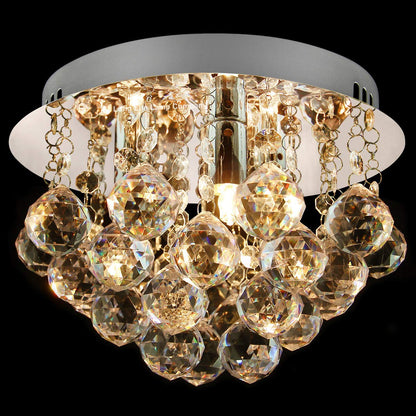 Modern Small Round Chandelier Reflective Base - Energy Light Bulbs - Free delivery on all orders
