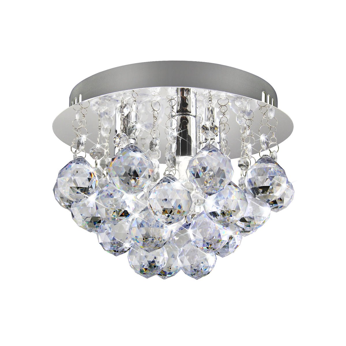 Modern Small Round Chandelier Reflective Base - Energy Light Bulbs - Free delivery on all orders