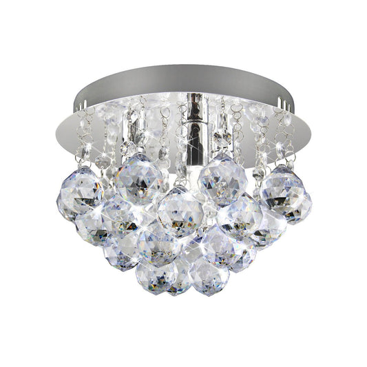 Modern Small Round Chandelier Reflective Base - Energy Light Bulbs - Free delivery on all orders