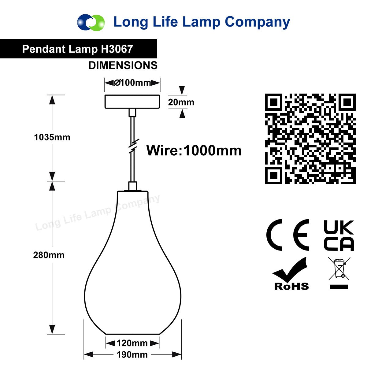 Modern Tear Drop Ceiling Pendant Light Glass Smoked Amber Lamp Shade - Energy Light Bulbs - Free delivery on all orders