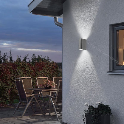 Modern Up Down Wall Light GU10 IP44 Outdoor Garden Wall Light - Energy Light Bulbs - Free delivery on all orders