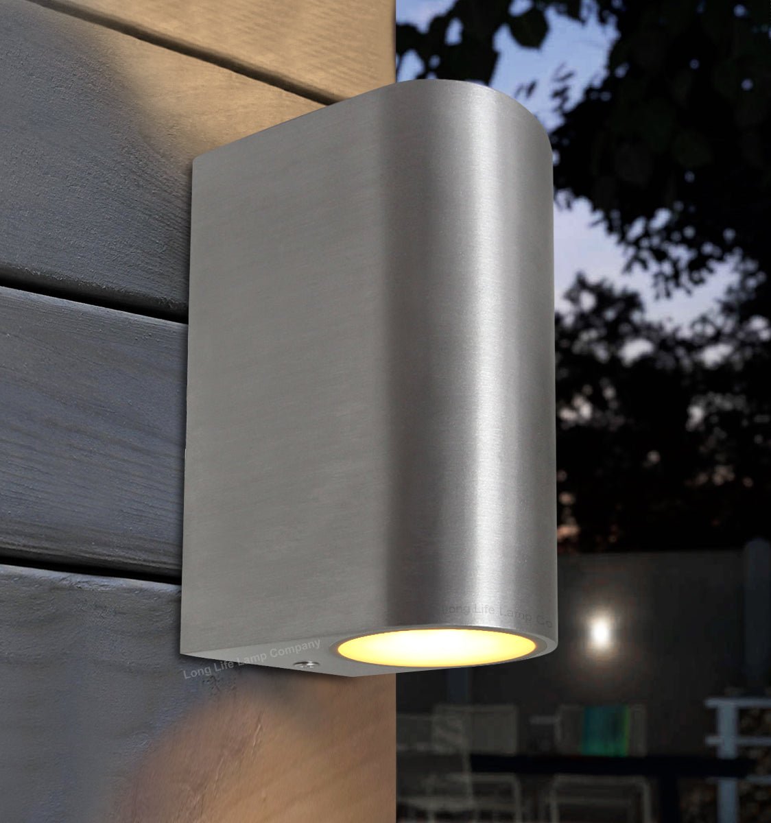 Modern Up Down Wall Light GU10 IP44 Outdoor Garden Wall Light - Energy Light Bulbs - Free delivery on all orders