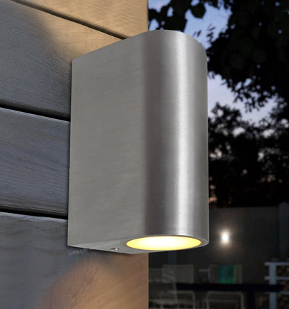 Modern Up Down Wall Light GU10 IP44 Outdoor Garden Wall Light - Energy Light Bulbs - Free delivery on all orders