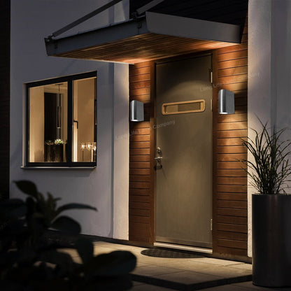 Modern Up Down Wall Light GU10 IP44 Outdoor Garden Wall Light - Energy Light Bulbs - Free delivery on all orders