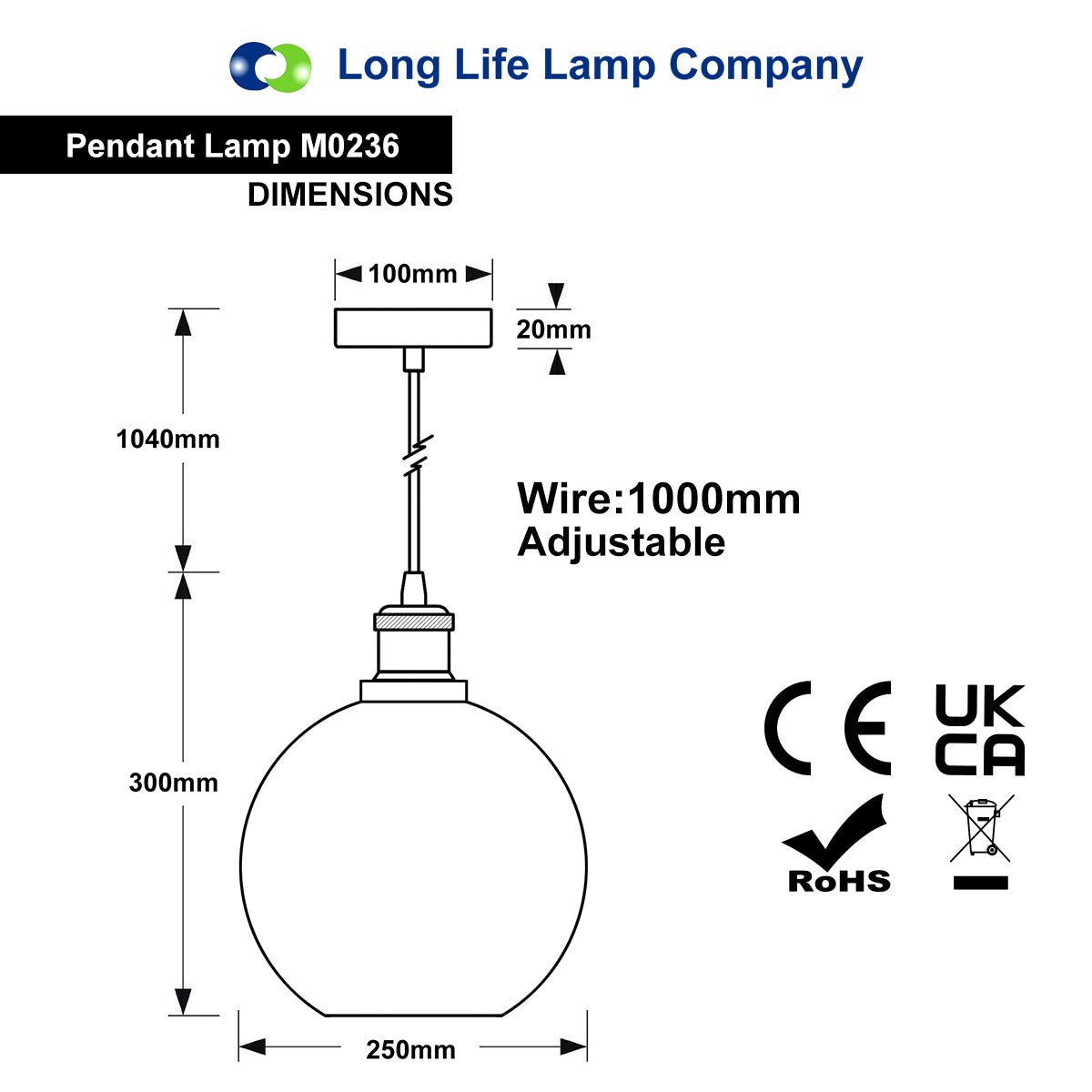 Modern Vintage Blue Glass Globe Ceiling Pendant Lamp M0236 - Free delivery on all orders