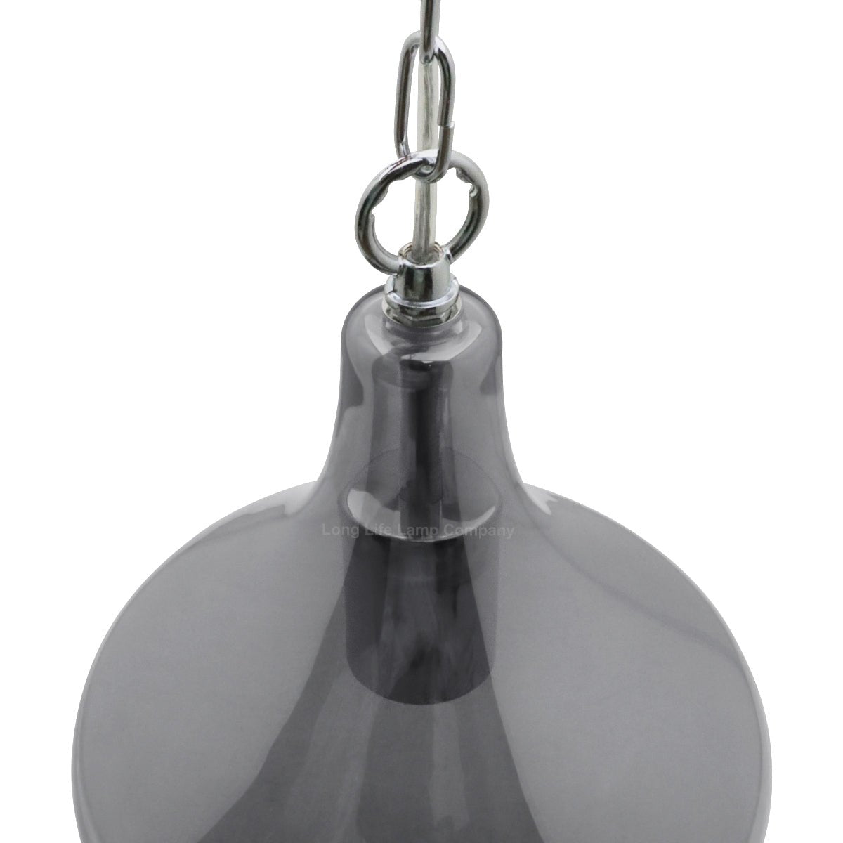 Modern Vintage Ceiling Smoked Grey Glass Pendant Lamp - Energy Light Bulbs - Free delivery on all orders