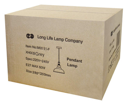 Modern Vintage Shadow Glass Light Shade Smoked Ceiling Lamp - Energy Light Bulbs - Free delivery on all orders