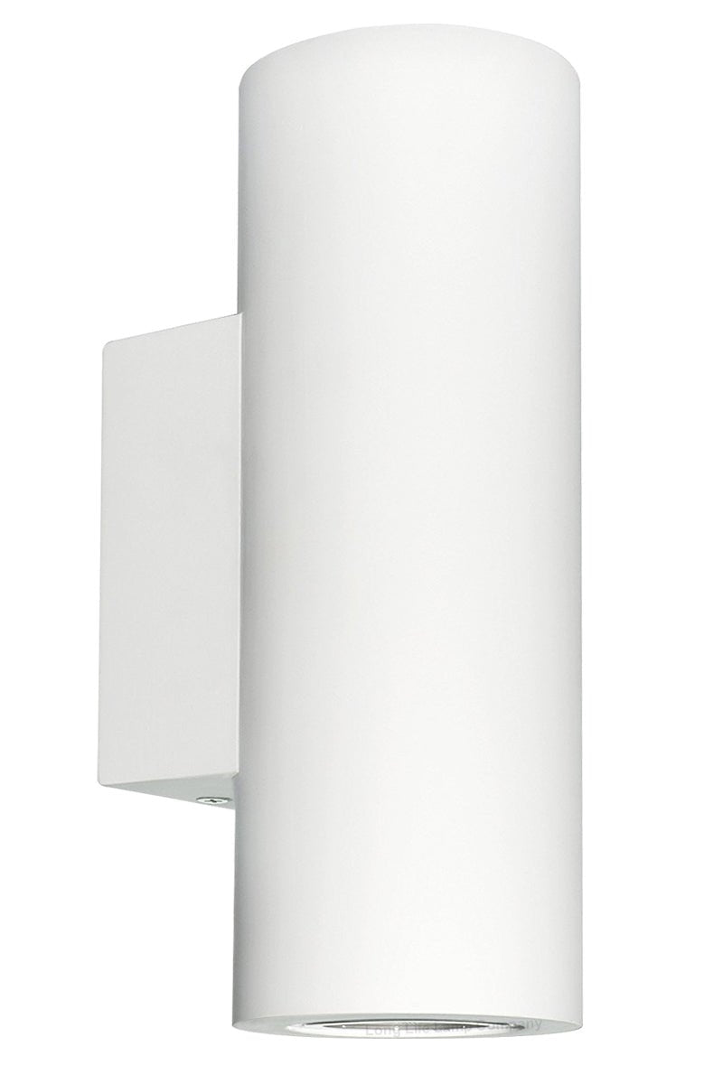 Modern White Ceramic Up & Down Contemporary Indoor Wall Light Lamp - Energy Light Bulbs - Free delivery on all orders
