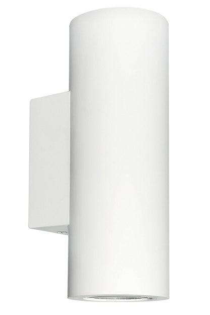 Modern White Ceramic Up & Down Contemporary Indoor Wall Light Lamp - Energy Light Bulbs - Free delivery on all orders