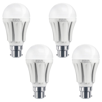 Multipack 10w B22 Bayonet Cap LED Light Bulb GLS A60 800 Lumens Warm White - Energy Light Bulbs - Free delivery on all orders
