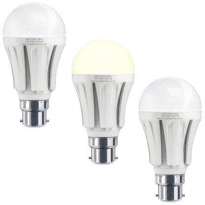Multipack 10w B22 Bayonet Cap LED Light Bulb GLS A60 800 Lumens Warm White - Energy Light Bulbs - Free delivery on all orders