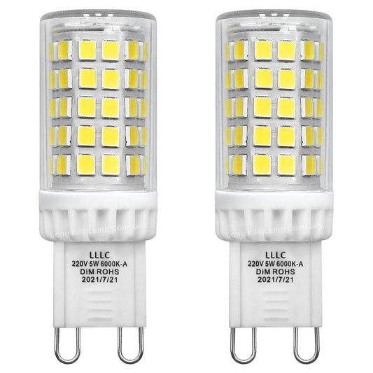 Multipack 5W G9 LED Bulbs Dimmable Cool White 40W Equivalent - Energy Light Bulbs - Free delivery on all orders