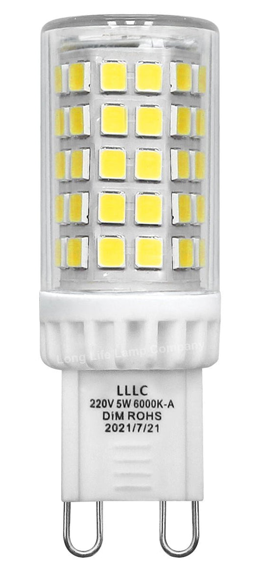 Multipack 5W G9 LED Bulbs Dimmable Cool White 40W Equivalent - Energy Light Bulbs - Free delivery on all orders