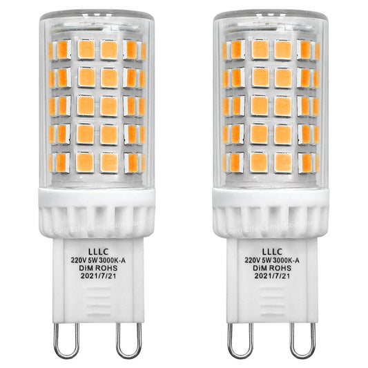 Multipack 5W G9 LED Bulbs Dimmable Warm White - Energy Light Bulbs - Free delivery on all orders