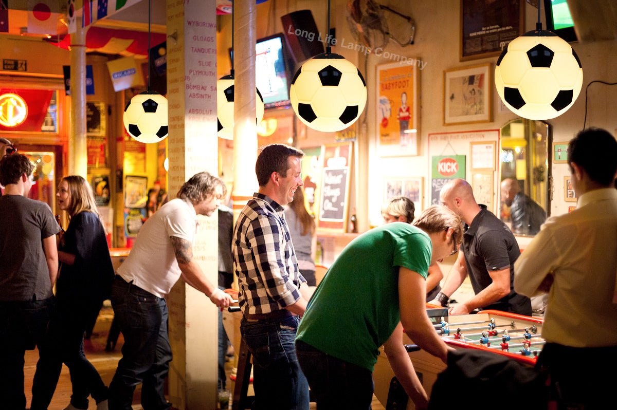 Novelty Football Ceiling Pendant Light Shade E27 Bulb Fitting - Energy Light Bulbs - Free delivery on all orders