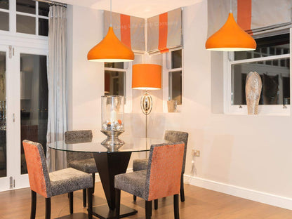 Orange Lamp Shade Ceiling Pendant Light Metal Dome Gloss Finish - Energy Light Bulbs - Free delivery on all orders