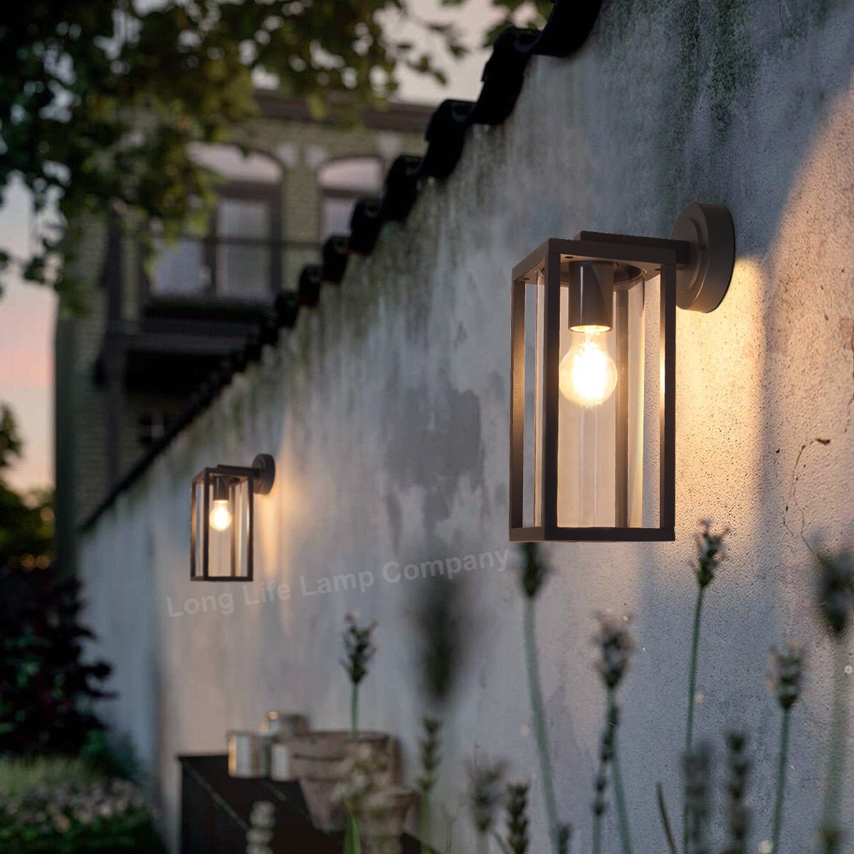 Outdoor Dark Grey Wall Light with 4W LED - Energy Light Bulbs - Free delivery on all orders