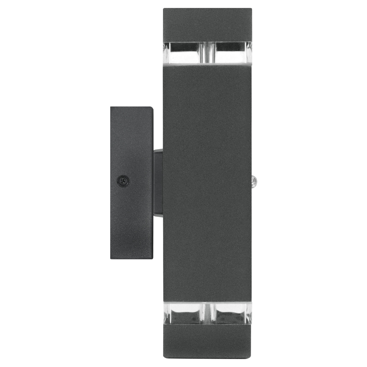 Outdoor Dusk Till Dawn Wall Light Up Down IP44 Anthracite Black Automatic Sensor - Energy Light Bulbs - Free delivery on all orders