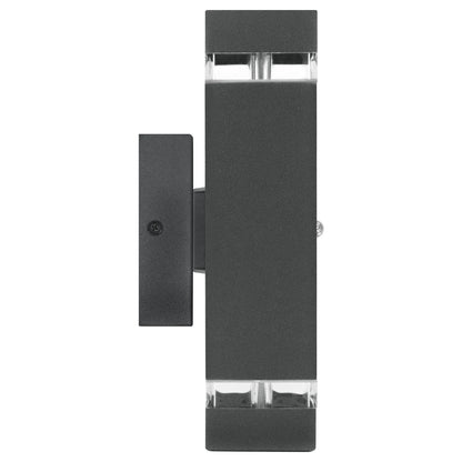 Outdoor Dusk Till Dawn Wall Light Up Down IP44 Anthracite Black Automatic Sensor - Energy Light Bulbs - Free delivery on all orders