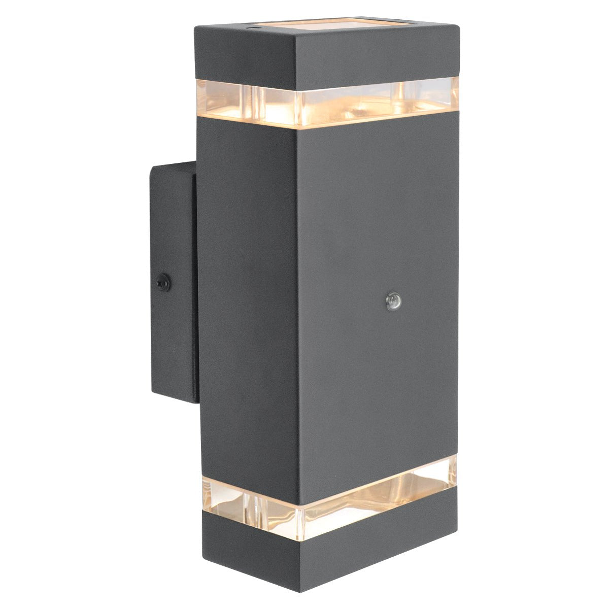 Outdoor Dusk Till Dawn Wall Light Up Down IP44 Anthracite Black Automatic Sensor - Energy Light Bulbs - Free delivery on all orders