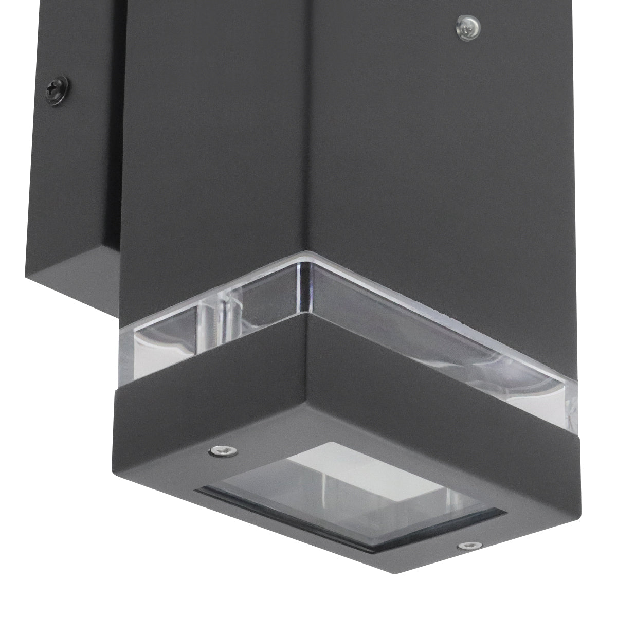 Outdoor Dusk Till Dawn Wall Light Up Down IP44 Anthracite Black Automatic Sensor - Energy Light Bulbs - Free delivery on all orders