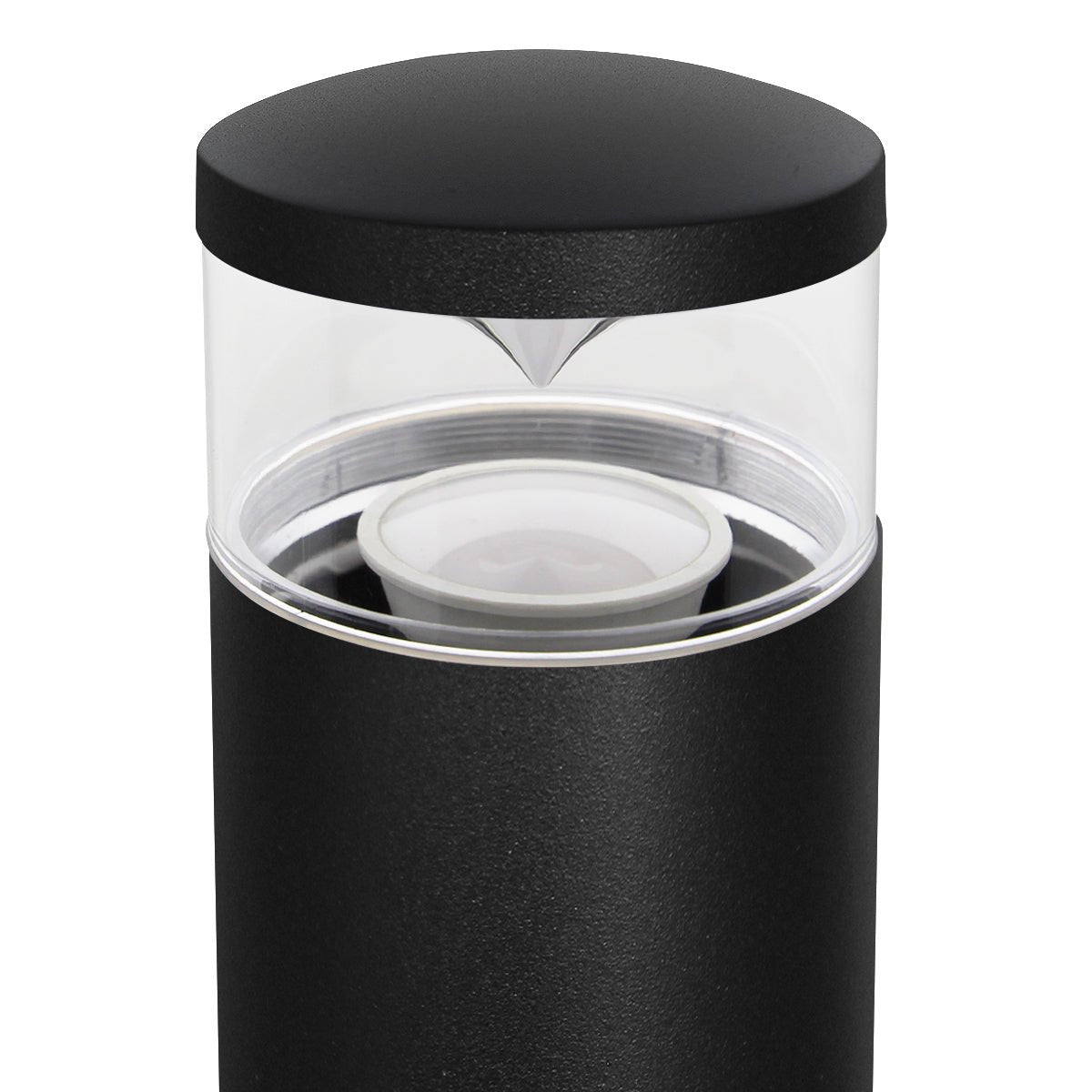 Outdoor Garden LED Bollard Ground Spike Light Black IP54 Warm White or Cool White - Energy Light Bulbs - Free delivery on all orders