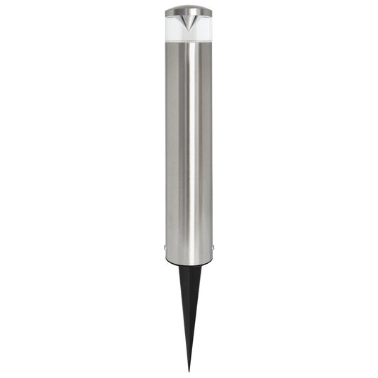 Outdoor Garden LED Bollard Ground Spike Light Stainless Steel IP54 Warm White or Cool White - Energy Light Bulbs - Free delivery on all orders