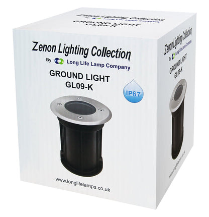 Outdoor Ground Walk Over Recessed Light Round IP67 Waterproof - Energy Light Bulbs - Free delivery on all orders