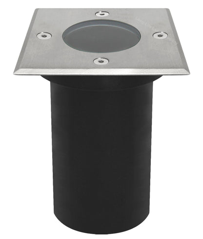 Outdoor Ground Walkover Light Square Stainless Steel Finish IP67 GL11 - Energy Light Bulbs - Free delivery on all orders