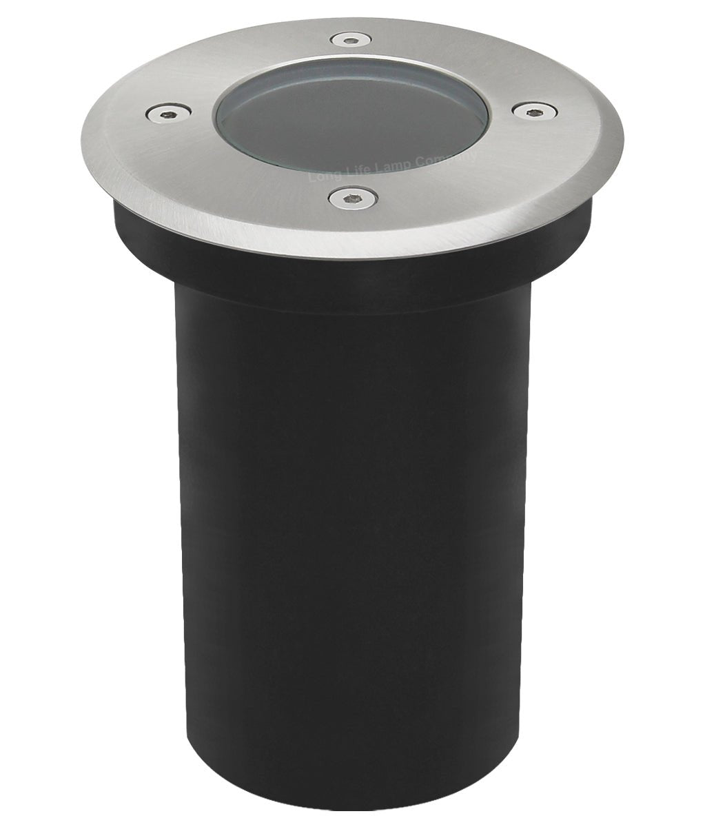 Outdoor Ground Walkover Lights GU10 IP67 Round Decking Light Stainless Steel - Energy Light Bulbs - Free delivery on all orders