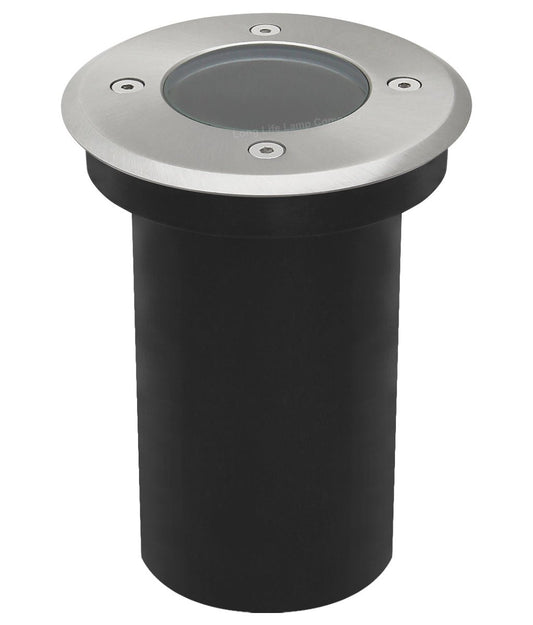 Outdoor Ground Walkover Lights GU10 IP67 Round Decking Light Stainless Steel - Energy Light Bulbs - Free delivery on all orders