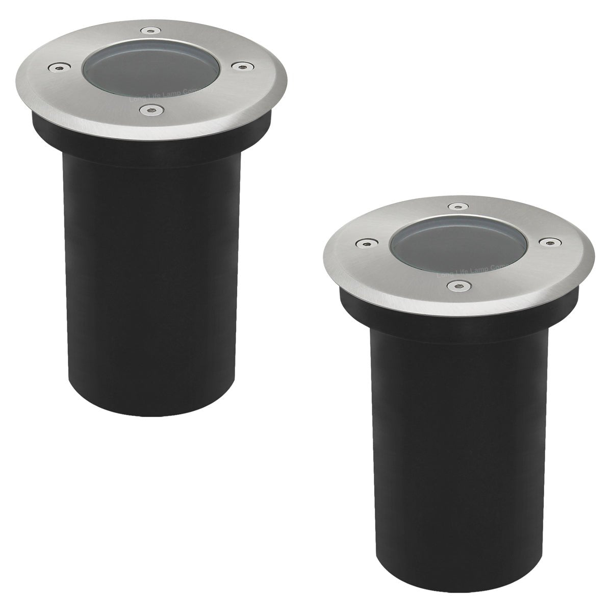 Outdoor Ground Walkover Lights GU10 IP67 Round Decking Light Stainless Steel - Energy Light Bulbs - Free delivery on all orders