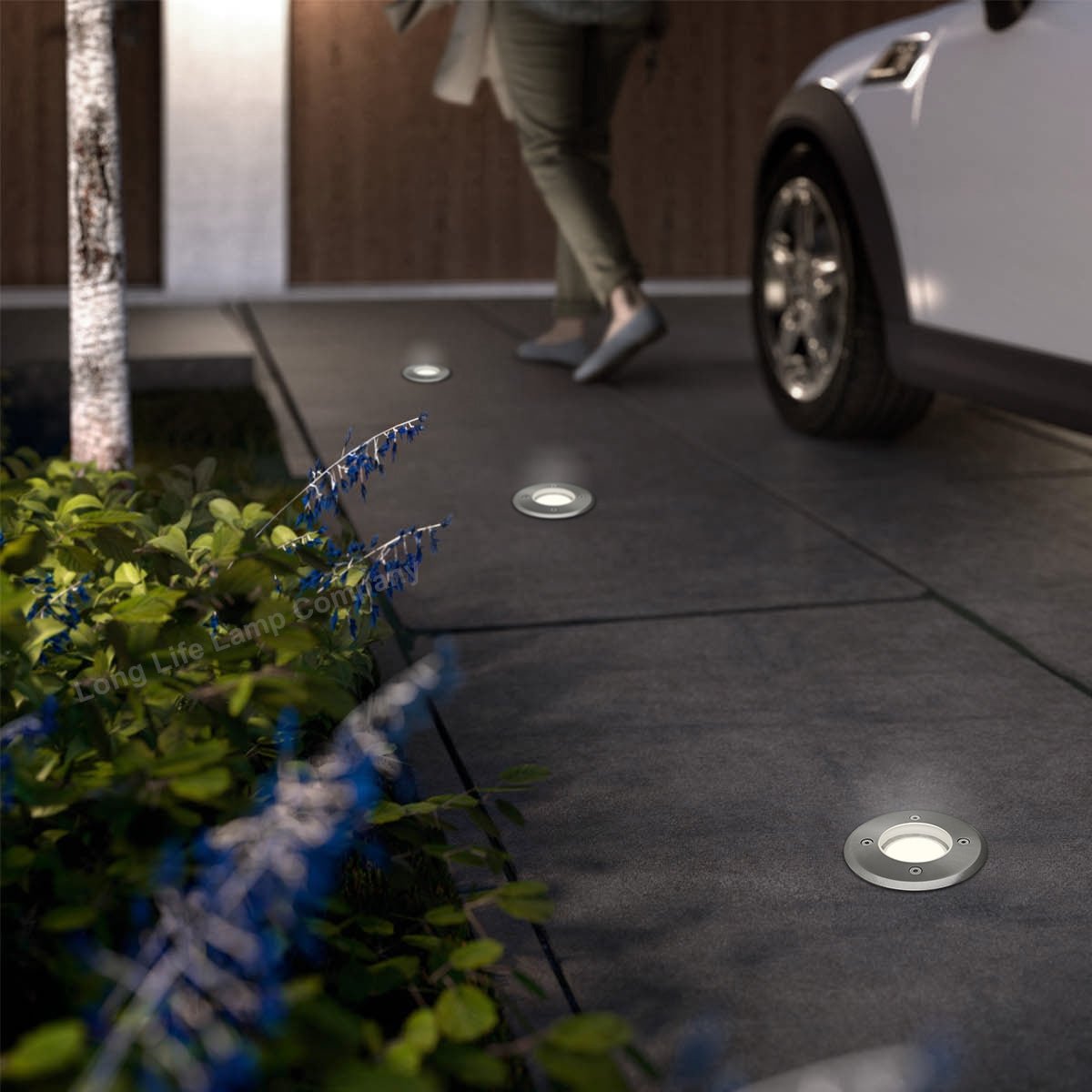 Outdoor Ground Walkover Lights GU10 IP67 Round Decking Light Stainless Steel - Energy Light Bulbs - Free delivery on all orders