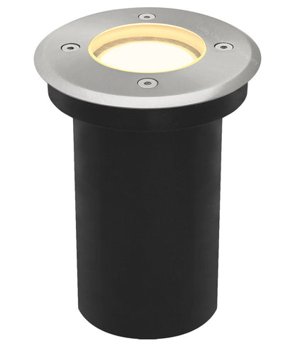 Outdoor Ground Walkover Lights GU10 IP67 Round Decking Light Stainless Steel - Energy Light Bulbs - Free delivery on all orders