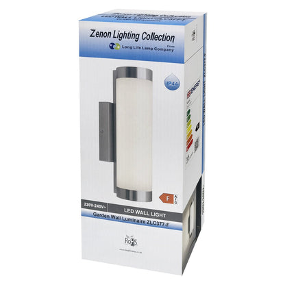 Outdoor LED Wall Light Natural White 4000k Stainless Steel Opal - Energy Light Bulbs - Free delivery on all orders