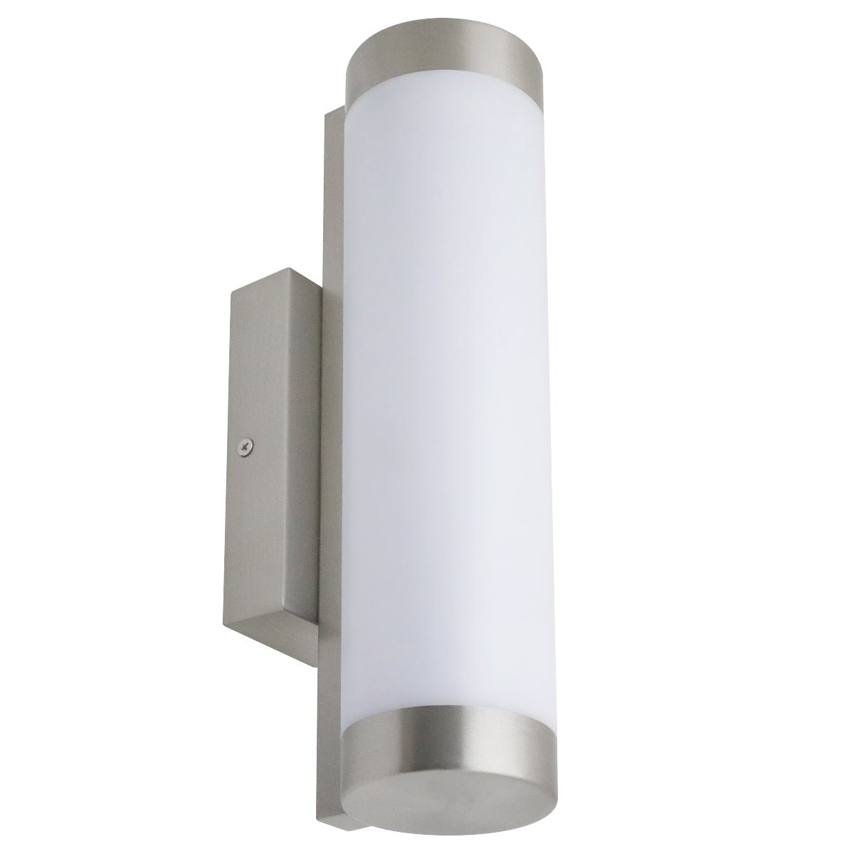 Outdoor LED Wall Light Natural White 4000k Stainless Steel Opal - Energy Light Bulbs - Free delivery on all orders