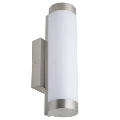 Outdoor LED Wall Light Natural White 4000k Stainless Steel Opal - Energy Light Bulbs - Free delivery on all orders