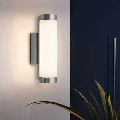 Outdoor LED Wall Light Natural White 4000k Stainless Steel Opal - Energy Light Bulbs - Free delivery on all orders