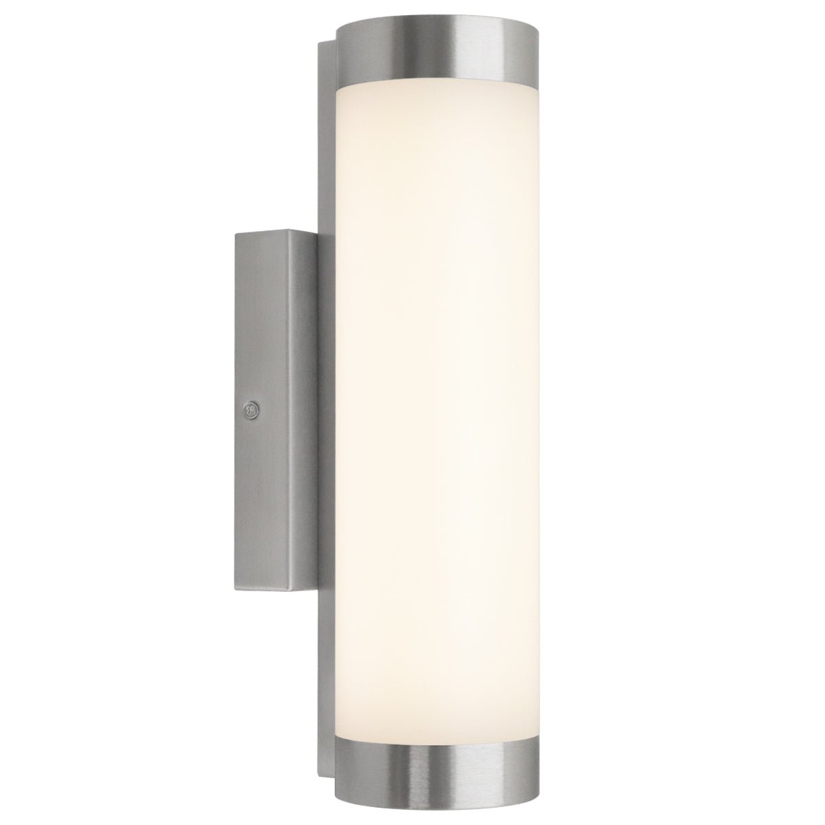 Outdoor LED Wall Light Natural White 4000k Stainless Steel Opal - Energy Light Bulbs - Free delivery on all orders