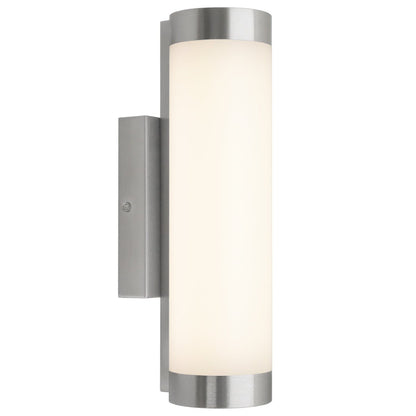 Outdoor LED Wall Light Natural White 4000k Stainless Steel Opal - Energy Light Bulbs - Free delivery on all orders