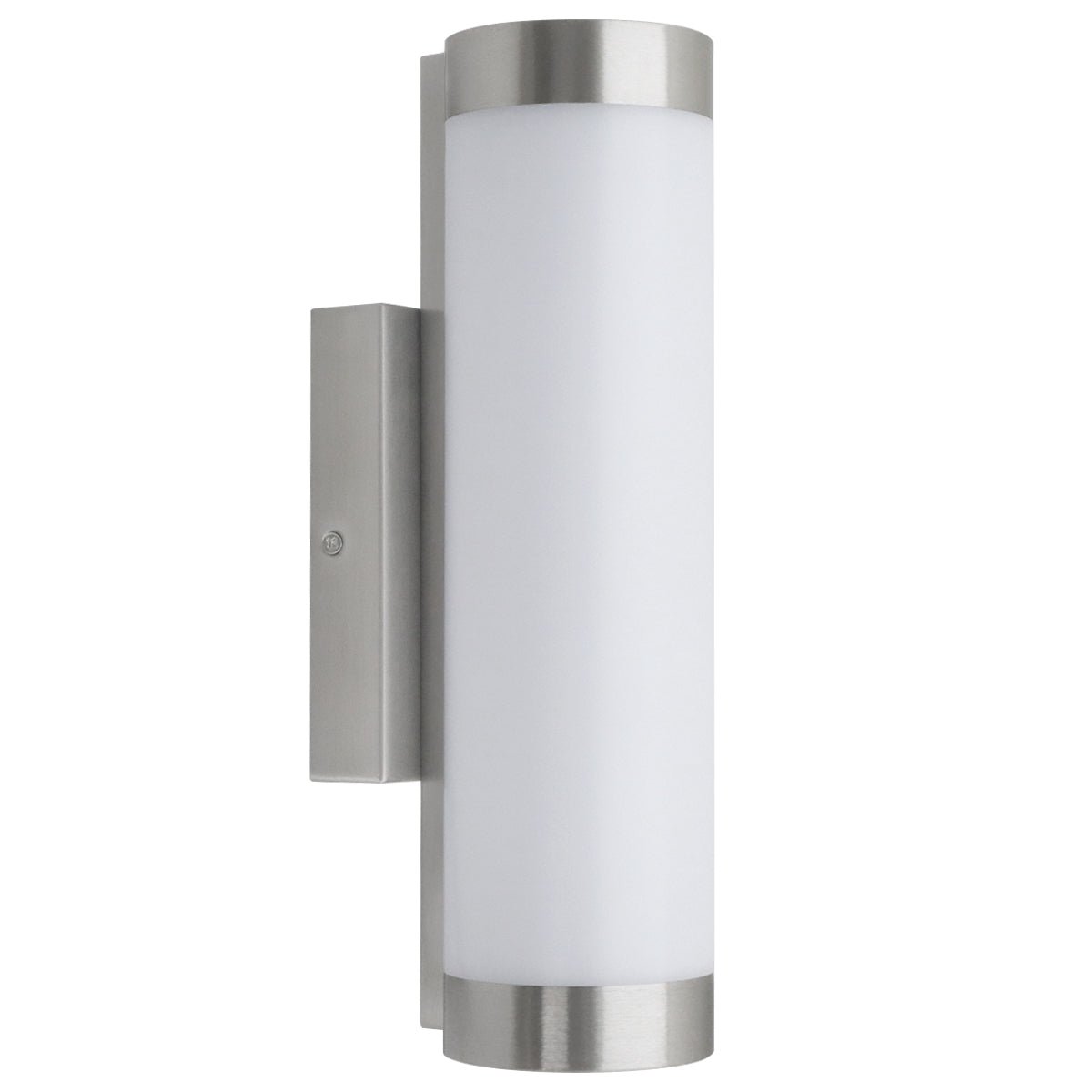 Outdoor LED Wall Light Natural White 4000k Stainless Steel Opal - Energy Light Bulbs - Free delivery on all orders